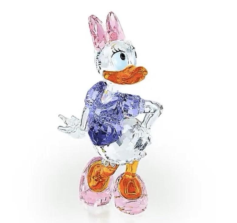 NIB Authentic Swarovski Disney 2015 Daisy Duck Retired Crystal