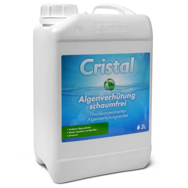 Cristal AlgenverhüTung Schaumfrei 3,0 L Antialgen Pool Spa Whirlpool Schwimmbad-image