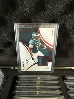 2025 Panini Immaculate Collection - Memorabilia A.J. Brown Red /75 