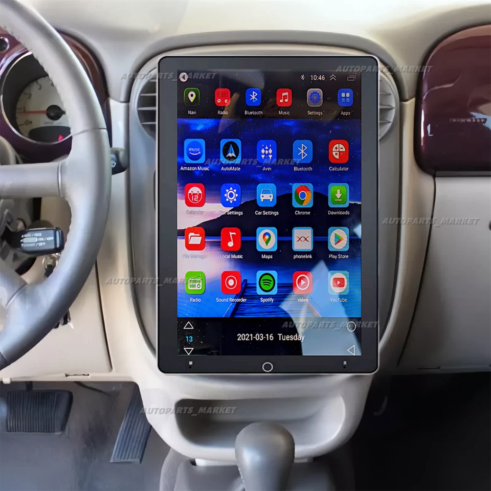 CarPlay For Chrysler PT Cruiser 2003-2005 Car Stereo Radio Android 14 Auto GPS Foto 2 de 4