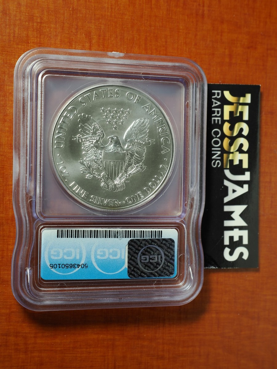 2015 (P) SILVER EAGLE ICG MS70 MINTED AT PHILADELPHIA MINTAGE