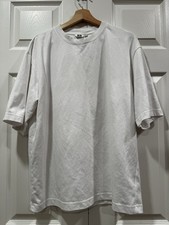 Uniqlo U AIRism Oversized Crew Neck T-Shirt White 455359 Mens Large L Boxy Fit