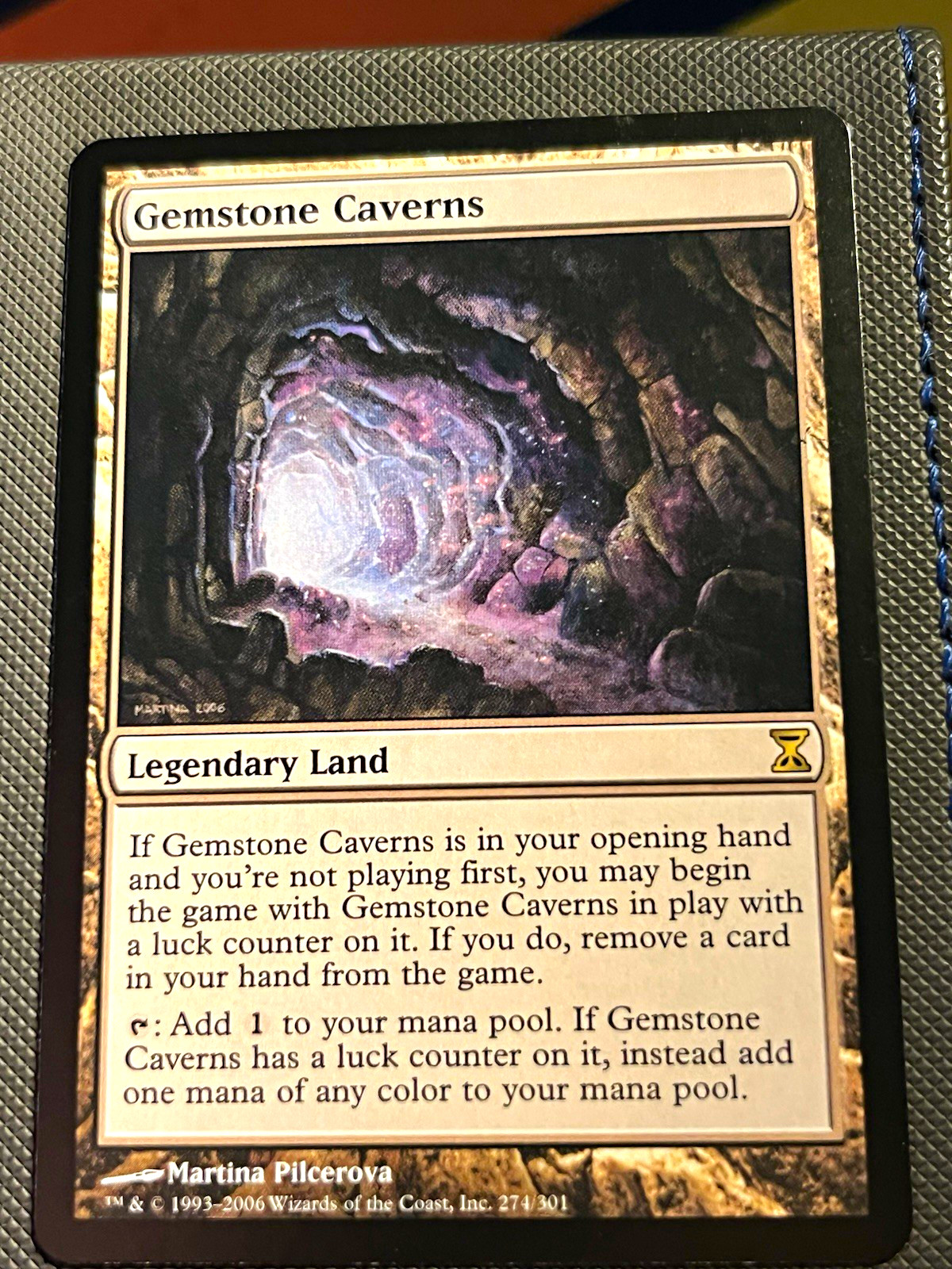 Wizards of the Coast Time Spiral Rare Legendary Land EN Gemstone Caverns 274
