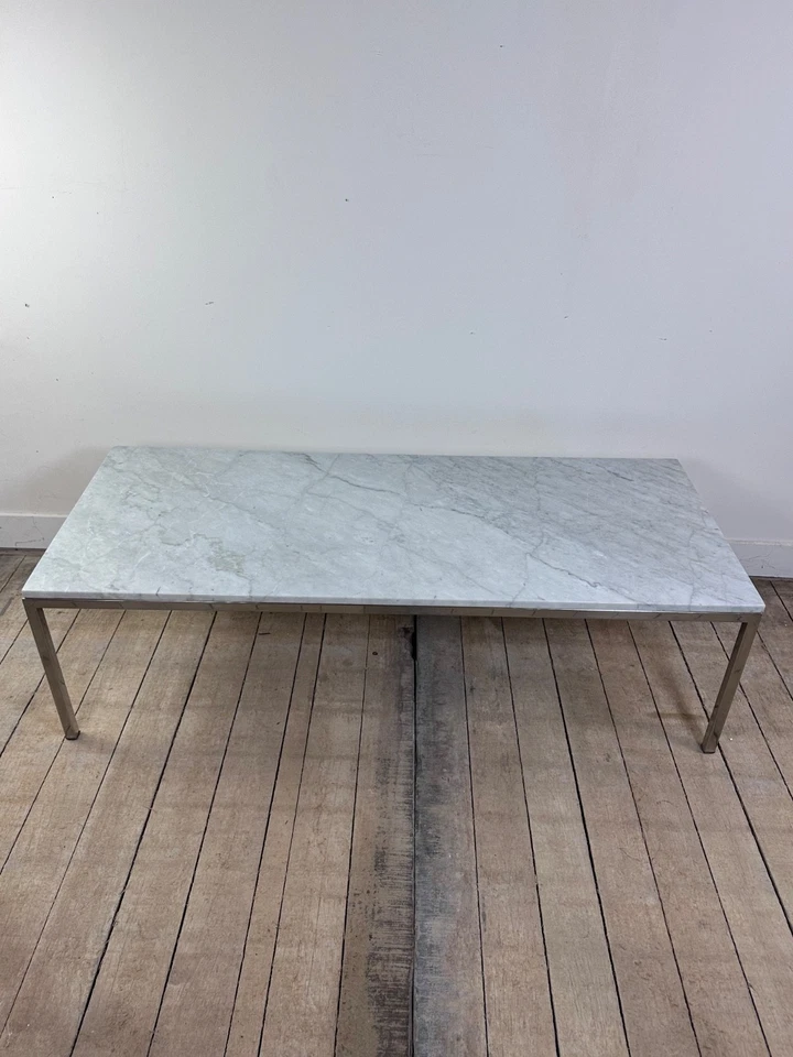 Table basse en marbre Knoll Int années 70 vintage - Photo 4/4