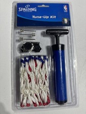 NBA Spalding Tune Up Kit, Basketball Inflating Needles Whistle  All Weather Net