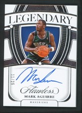 2023-24 MARK AGUIRRE 11/25 AUTO PANINI FLAWLESS LEGENDARY SCRIPTS AUTOGRAPHS