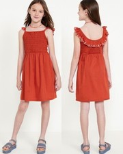 Old Navy Kid Girls Sleeveless Fit and Flare Smocked Dress Size Medium (8)