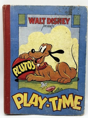 Walt Disney Pluto Playtime Picture Story Book Illustrated Book
