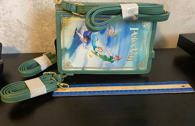 Loungefly Disney Peter Pan Class. Story Book Series Convertible Backpack Bag-NWT