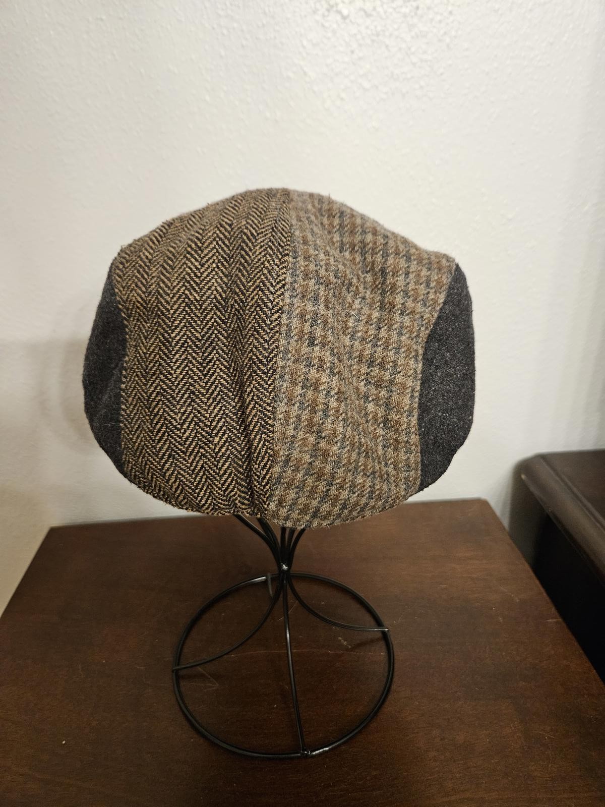 Multi Pattern Patchwork Flat Cap - image 5