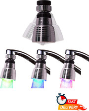 Color Changing LED Faucet Light 3 Mode Temperature Sensitive Kitchen Tap Light