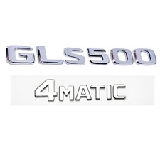 Für Mercedes Benz GLS500 4MATIC Schriftzug Embleme Aufkleber Logo Badge Silber Für Mercedes Benz GLS500 4MATIC Schriftzug Embleme Aufkleber Logo Badge Silber