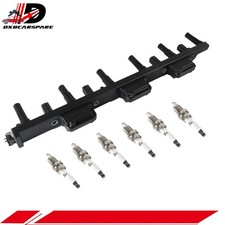 Ignition Coil 6 Spark Plug For Jeep Cherokee Xj Wrangler Tj 4.0l L6 Cuf296