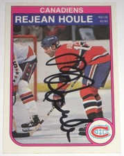 REJEAN HOULE SIGNED 1982-1983 O-PEE-CHEE MONTREAL CANADIENS CARD AUTOGRAPH AUTO!