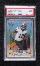 2012 Panini Prizm Silver Prizm Marques Colston #122 PSA 9 MINT ne4
