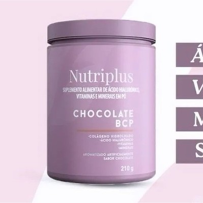 Nutriplus Collagen Beauty Booster Chocolate with Hyaluronic Acid, Vitamins E &  