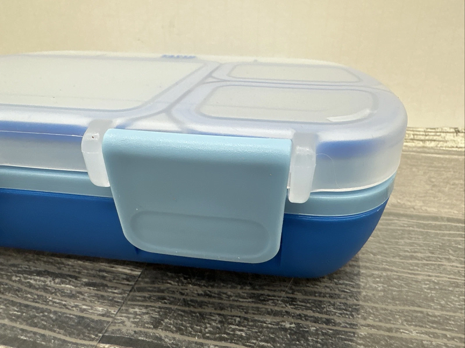 Kids & Adults Bento Lunch Box with Removable Tray and Handle - Blue  