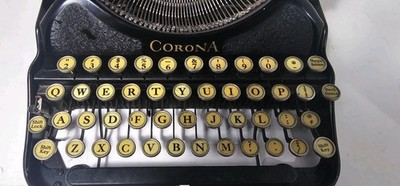 Corona 4 Portable Typewriter. Vintage 1920s-30s . Works, Needs