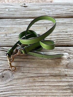 AUTHENTIC COACH APPLE GREEN LEATHER REPLACEMENT SHOULDER STRAP FOR YOUR BAG NEW!