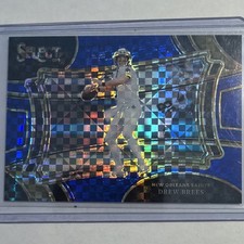 Panini Select Field Level Blue Prizm Drew Brees #367 /49 Saints 2023