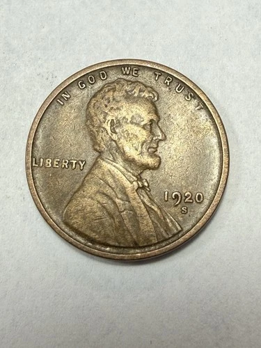 * 1920-S LINCOLN CENT- VF+  (UPGRADE THAT SPOT IN YOUR SET)  PRICED TO SELL 🔥*