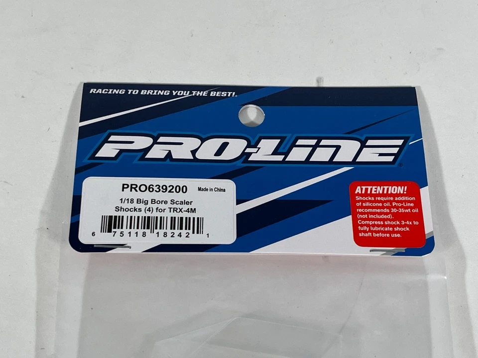 4x NEW Pro-Line Big Bore Scaler Shocks for 1/18 Traxxas TRX-4M TRX4M PRO639200 - Image 3 of 4