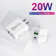 20W USB Type-C Wall Fast Charger PD Power Adapter For iPhone 16 15 14 13 12 17 X