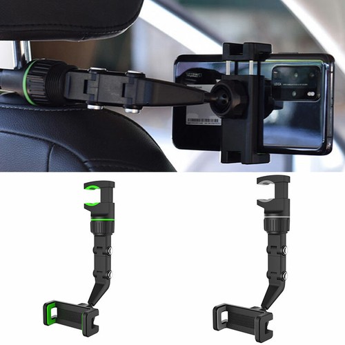 360° Rotation Adjustable Holder Car Rearview Mirror Mount Clip Phone Cradle US ✲ - Picture 4 of 17