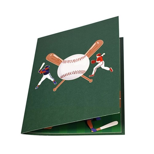 3D Baseball Pop-Up Card Fathers Day Card for Dad Husband Grandpa Travel - Picture 4 of 8