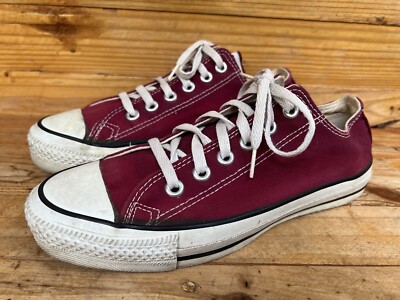 シューズ Converse made-in-usa Vintage Converse All Star Chuck Taylor Maroon Low Top Made