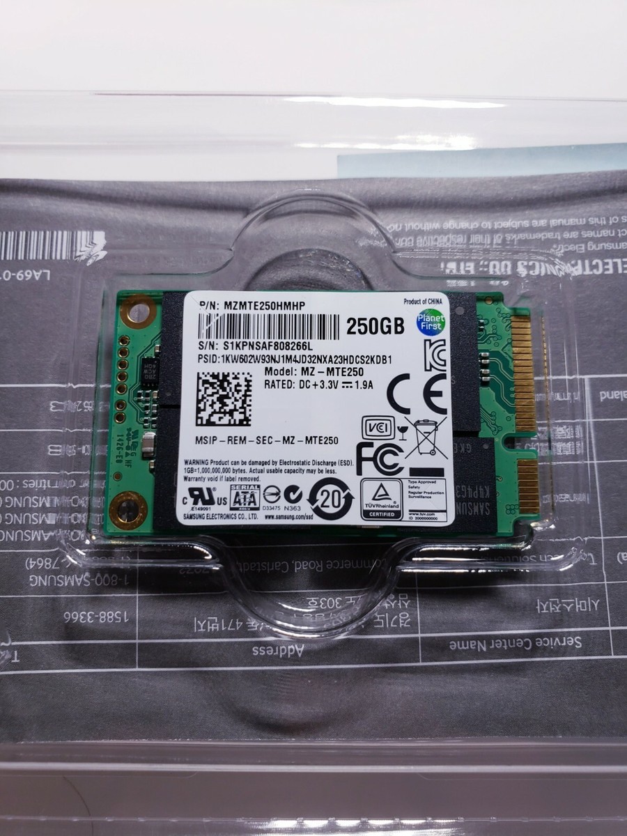 SAMSUNG 840 EVO mSATA 250GB SATA III TLC Solid State Drive SSD MZ