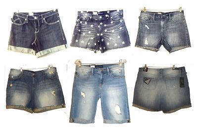 Rock & Republic Blue Jean Denim Shorts NWT$54-$60 Size 6 - Plus Size 24W 