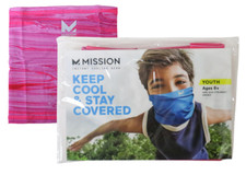 MISSION Instant Cooling Youth Dazed Hot Pink Neck Gaiter OSFM 109503P