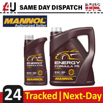 5W-30 Fully Synthetic Engine Oil SL/CF ACEA A5/B5 WSS-M2C913-D - Mannol 7707 6L