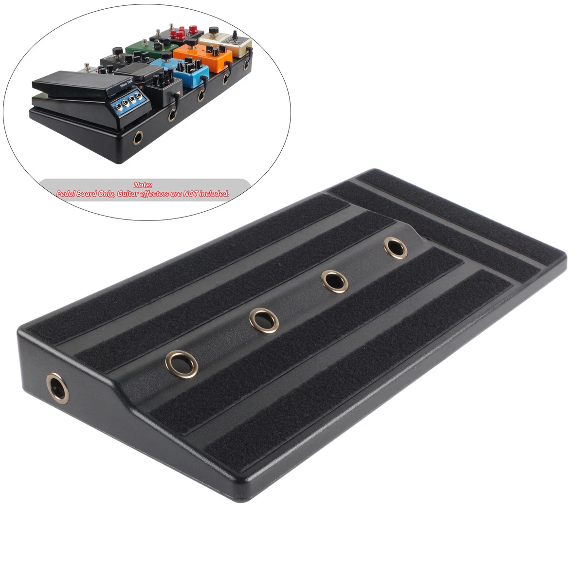 Big Size Guitar Effect Pedal Board Sturdy PE Plastic Guitar