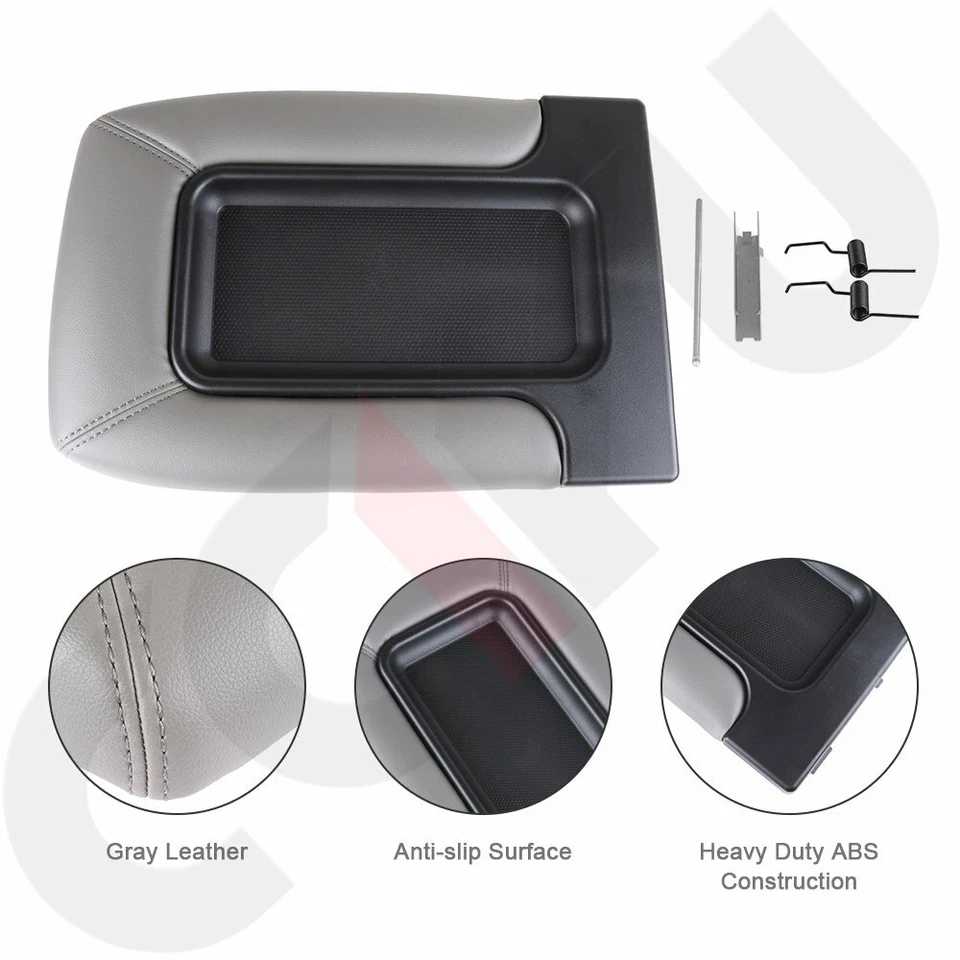 Cubierta de consola central reposabrazos tapa gris para Chevy Silverado Avalanche 99-07 Foto 2 de 4