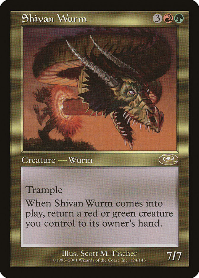 1x LP Shivan Wurm MTG Planeshift SV