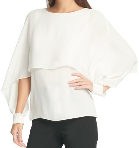 ZARA WOMAN Women's White Solid Pullover Top Blouse Size XS - Picture 2 of 8