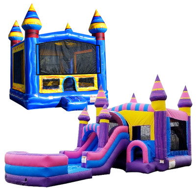 JumpOrange Inflatable Bounce House Combo Bundle for Kids with Blower Included