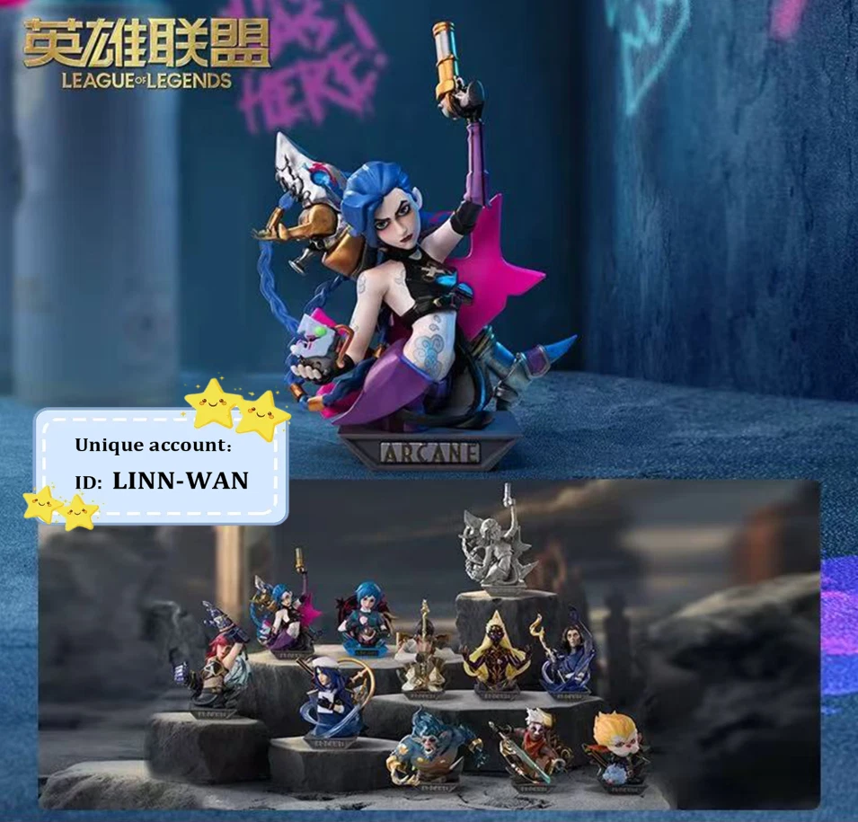 X LEAGUE OF LEGENDS ARCANE FIGURE SERIES CONFIRMED FIGURE TREND ART TOY -【JINX】 - Image 3 of 4