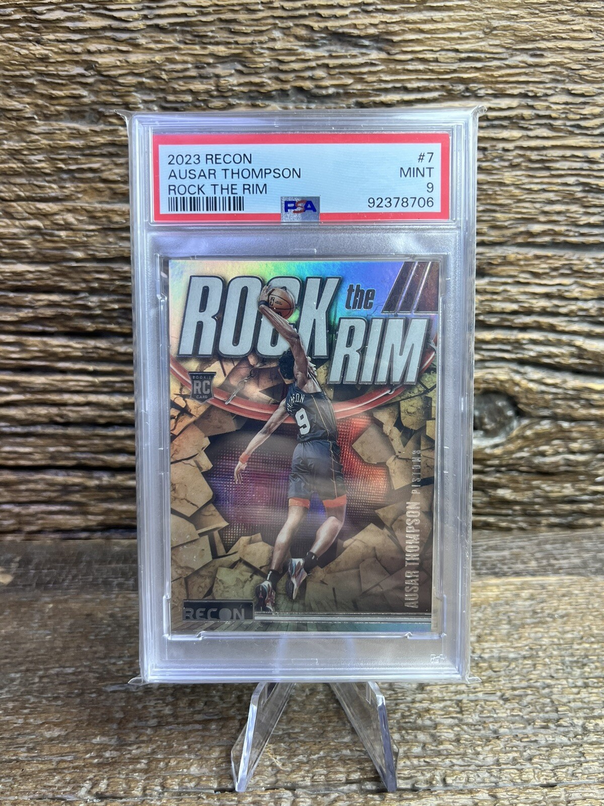 2023 Recon Ausar Thompson Rock The Rim #7 PSA 9