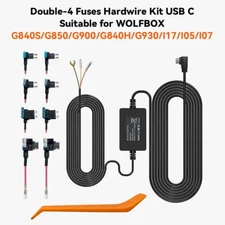 WOLFBOX Hardwire Kit for G900PRO/G840S/G930/G850/G900 Dash Cam, Parking Monitor
