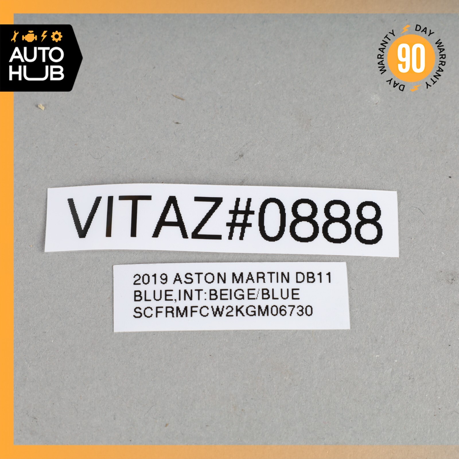 19-23 Aston Martin DB11 Rear Left Driver Side Bottom Lower Seat Cushion OEM 7k