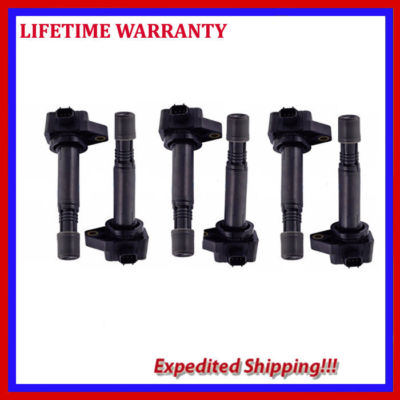 6PC IGNITION COIL JHD1722 for Honda Ridgeline Pilot Acure MDX ZDX RDX 3.5L UF624
