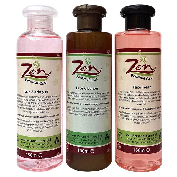 FACE ASTRINGENT Organic 150ml Pack 2 Exfoliates skin dry up pimples cleans pore - Image 3 of 4