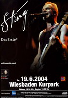 Sting - Sacred Love, Wiesbaden 2004 | Konzertplakat | Poster
