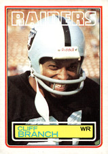 1983 Topps - #297 Cliff Branch Raiders