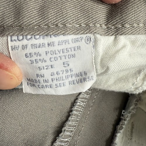 Vtg 80s Locomotion tough gear Kids Gray Cargo Pants boys size 4 aviator - Picture 5 of 5