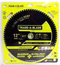 (J) NORSKE - Trade-A-Blade 12" X 80T Ultra Thin Kerf Carbide Saw Blade #TCSBT029