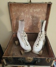 Vintage Gloria Nord Roller Skates Cleveland Co size 5 with case model 175